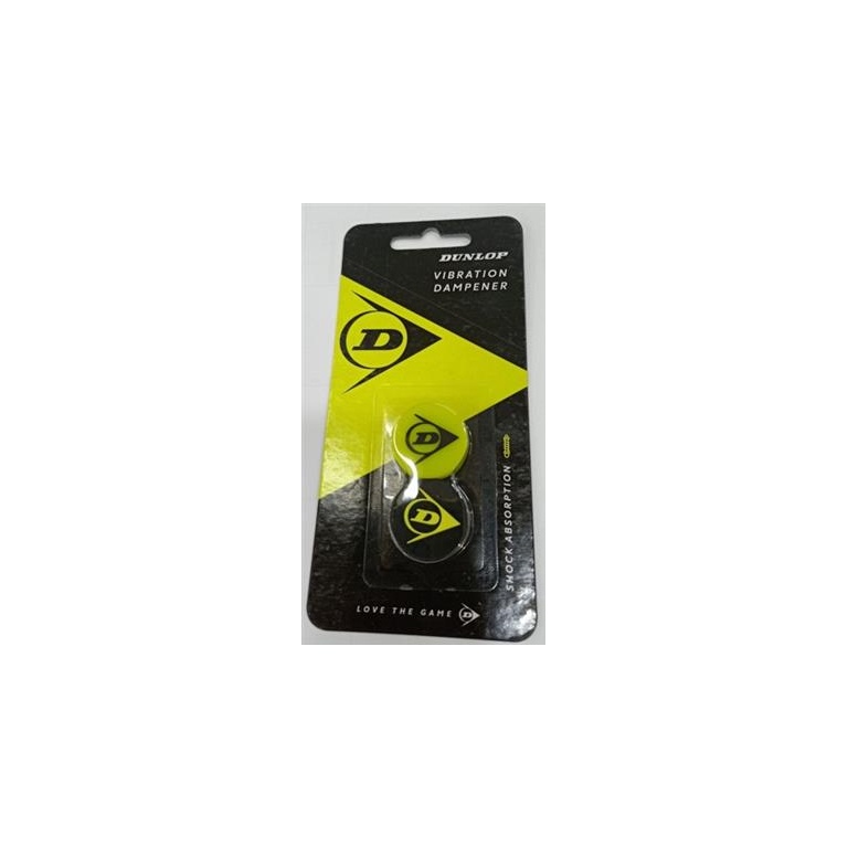 Dunlop Schwingungsdämpfer Flying D schwarz/gelb - 2 Stück